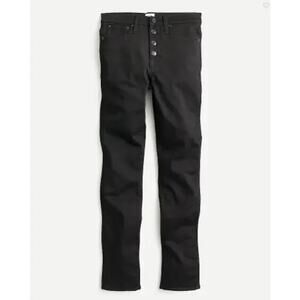 J. Crew 9" Vintage Straight Jeans in Black Size 28